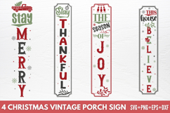 Christmas Vintage Porch Sign SVG Product Image 1