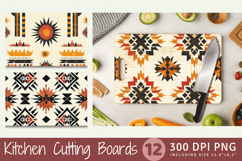 Ethnic Southwest Cutting Boards sublimation Design Product Image 1