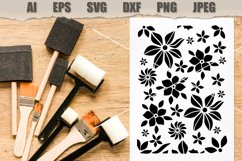 Stencil Flowers SVG Product Image 2