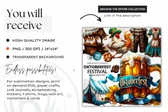 Oktoberfest Clipart, oktoberfest festival, dirndl dress PNG Product Image 2