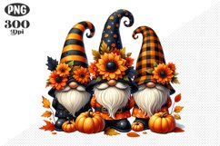 Halloween Gnomes Sublimation - Clipart PNG Design Product Image 1