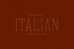 Italian Elegant Thin Slab Serif Font Product Image 1