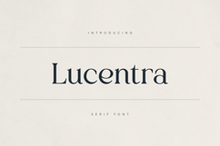 Lucentra Refined Serif Font Product Image 1