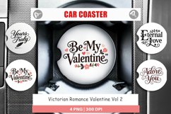 Victorian Romance Valentine Car Coaster Product Image 1