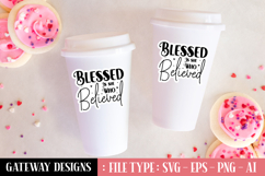 Blessed Is She Who Believed sticker design Product Image 1