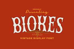 Biokes - Vintage Display Font Product Image 1
