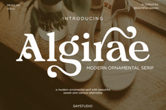 Algirae - Modern Ornamental Serif Product Image 1