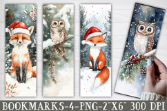 Cute Woodland Christmas Bookmark Product Image 1