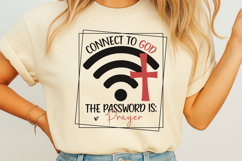 Connect To God The Password Is Prayer SVG Product Image 1