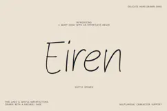 Eiren Delicate Hand Drawn Sans Font Product Image 1