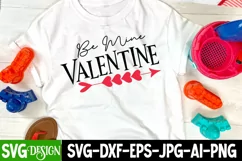 Be Mine Valentine SVG Design ,Valentine's SVG Cut File Product Image 1