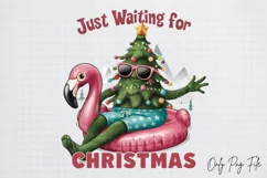 Animal Christmas Sublimation, I Believe In Santa And PNG Product Image 2
