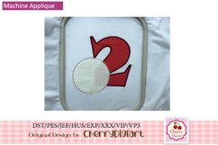 Soccer sports Numbers machine embroidery bundle 1555B Product Image 2