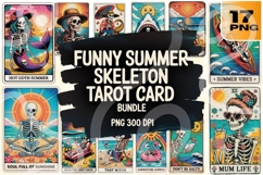 Tarot &amp; Tanlines Summer Skeleton Sass PNG Pack Product Image 1