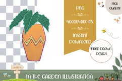 Hand Drawn House Plant Illustration, Cartoon Plant PNG Product Image 1