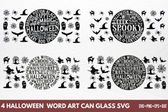 Halloween Round Can glass SVG Product Image 1