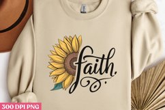 Faith PNG, Sunflower Quote Collection Clipart PNG Product Image 2