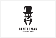 Gentleman Logo Design Vector Illustration Product Image 1
