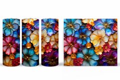 Flowers Tumbler Design. Sublimation Tumbler Flowers Product Image 2