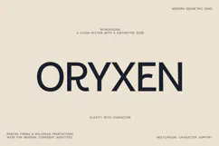 Oryxen Modern Geometric Sans Serif Font Product Image 1