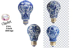Blue Toile, Ephemera, PNG, Clipart, Junk Journal, flowers Product Image 1