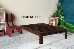 Miniature basic frame bed base digital file, dollhouse Product Image 1