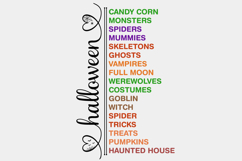 Halloween List SVG, Halloween Modern Farmhouse Sign SVG PNG Product Image 1