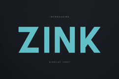 Zink Modern Geometric Display Font Product Image 1