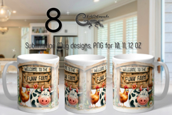 Funny farm | farmhouse Mug sublimation design bundle Product Image 1