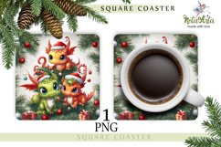 Mug coaster with dragon for Christmas Product Image 1
