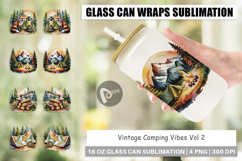Glass Can Vintage Camping Vibes Product Image 1