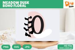 Meadow Dusk Boho Floral Monogram Product Image 1