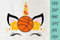 Basketball SVG | Basketball Unicorn | Unicorn SVG Product Image 1