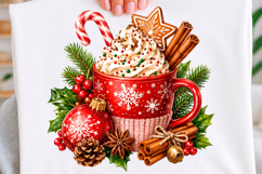 Cozy Christmas Cocoa Mug T-shirt Png Product Image 1