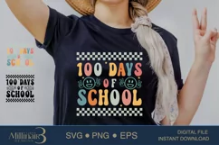 100 Days Of School SVG PNG |Back To School 2024| Product Image 1