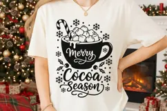 Merry Cocoa Season Svg, Hot Chocolate Svg, Cocoa Season Svg. Product Image 2