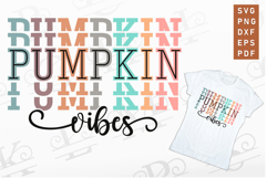 Stacked Pumpkin Vibes SVG, Pumpkin Fall T shirt Designs Product Image 1