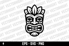 Traditional polynesian tiki idol. Illustration of tribal tik Product Image 1