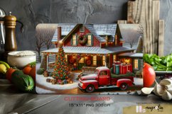 Kitchen cutting board | Christmas farm sublimation png Product Image 1