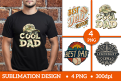Father's Day Sublimation Design PNG/Father’s Day Print Set Product Image 1