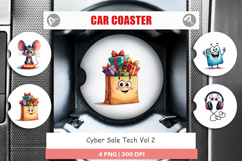 Cyber Sale Tech Car Coaster Product Image 1