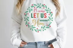 O Come Let Us Adore Him svg, Christmas Svg, Christian svg Product Image 2
