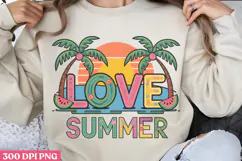 Love summer PNG, Hello Summer Sublimation PNG Product Image 1