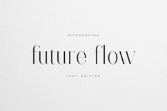 Future Flow Elegant Serif Typeface Product Image 1
