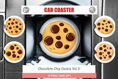 Car Coaster Chocolate Chip Cookie Product Image 1