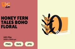 Honey Fern Tales Boho Floral Monogram Product Image 1