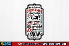 Christmas love peace snowflakes family sleigh rides hot coco Product Image 2