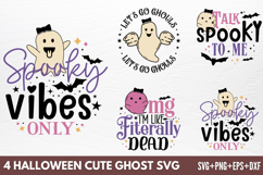 Halloween Cute Ghost SVG Product Image 1