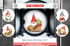 Car Coaster Baby Gnome Christmas Product Image 1