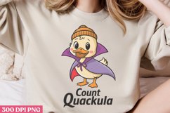 Count Quackula PNG, Funny Duck Sublimation PNG Product Image 2